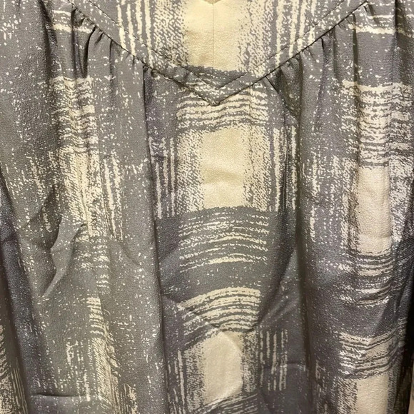 Marc by Marc Jacobs Ballon cream and grey silk dress - Picture 4 of 11